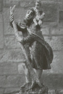 Christopherus Holzfigur